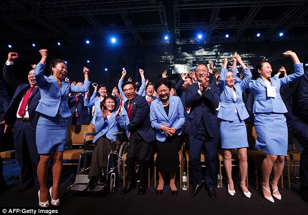 中国申奥成功,全国人民的心情都十分高兴. 填成