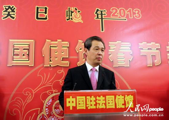 孔泉表示，2013年将是中法关系在新起点上走向深入的一年 李志伟摄