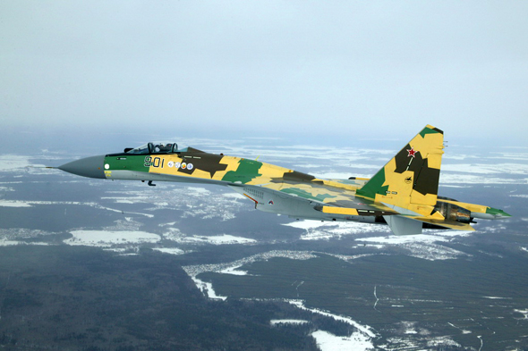 俄罗斯苏-35型战斗机901号原型机图片：阿穆尔河畔共青城飞机生产联合体（KNAAPO photo）