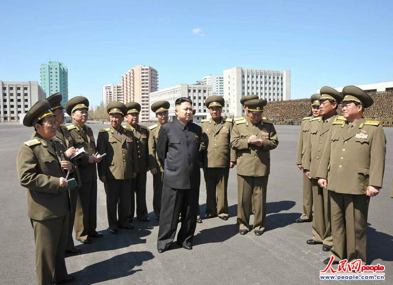 朝鲜当地时间2013年5月1日,国际劳动节当天,金正恩视察朝鲜人民保安部