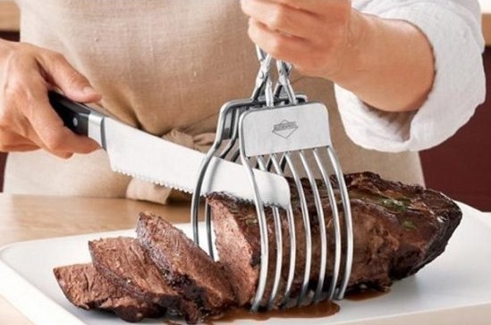 肉排切割器:这么切牛排的话是不是很方便?