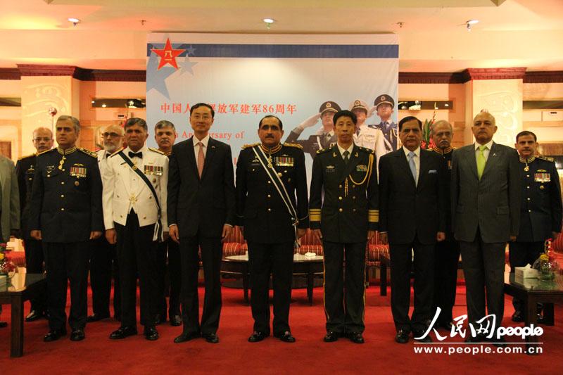高清组图:中国驻巴基斯坦大使馆举行建军节招待会