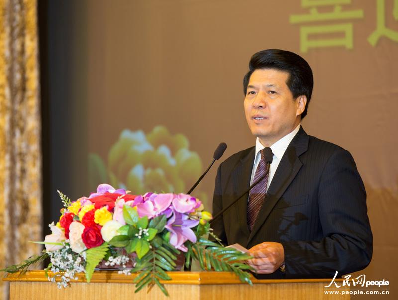 中国驻俄罗斯联邦特命全权大使李辉致辞2(记者 屈海齐 摄)