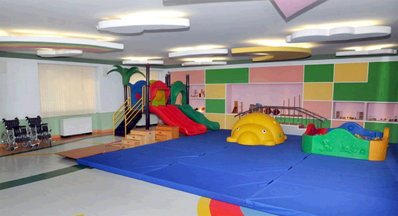 实拍朝鲜豪华康复疗养院，金正恩亲自发起建成。图为儿童游乐室。（《劳动新闻》图片）