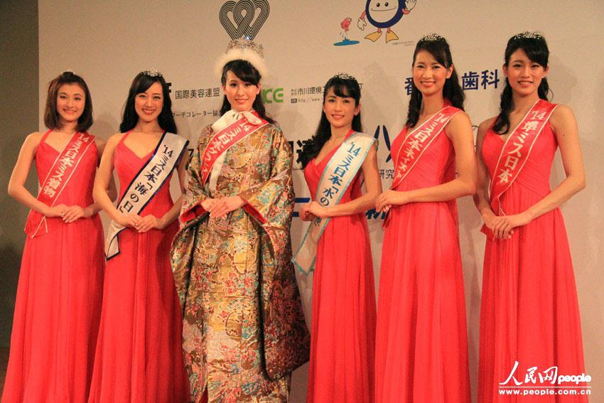 高清组图:2014年度日本小姐出炉 精通中文的参