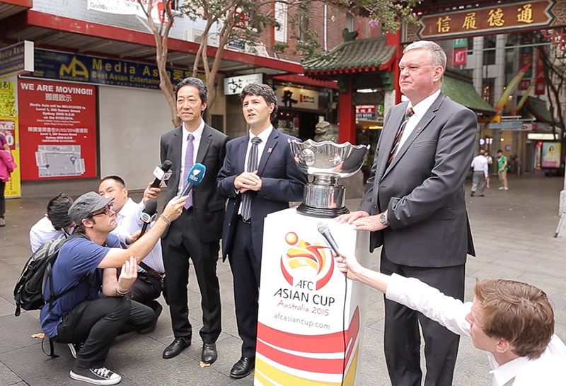 澳大利亚2015年亚洲杯组委会祝贺中国国足出线