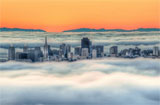 旧金山晨雾笼罩酷似仙境
