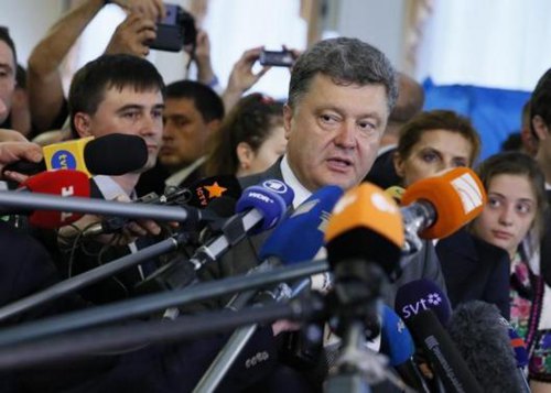 乌克兰大选投票结束波罗申科宣布当选新总统(图)