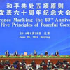 和平共处五项原则仍然适用多年来，和平共处五项原则的精神在很多国际事件中得到体现，特别是反映了发展中国家的立场。
