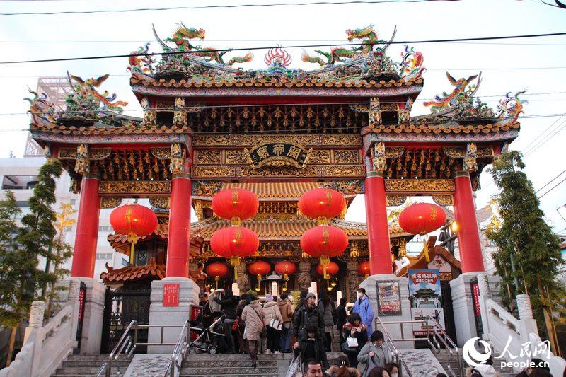 组图:日本横滨中华街举办春节庆祝活动