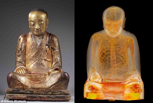 千年佛像在荷兰做CT：内藏“高僧肉身”【2】