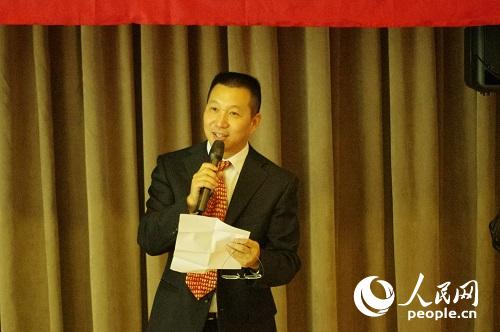 南非中国经贸协会秘书长卫中（人民网 刘畅 摄）