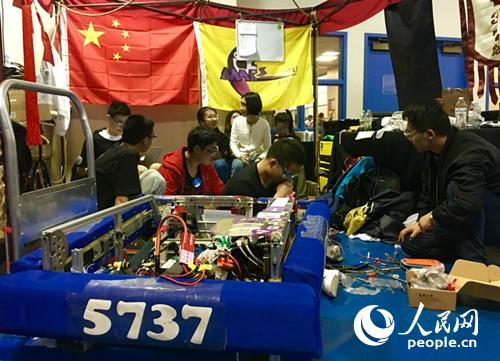 中国00后组队征战硅谷机器人FRC大赛(组图