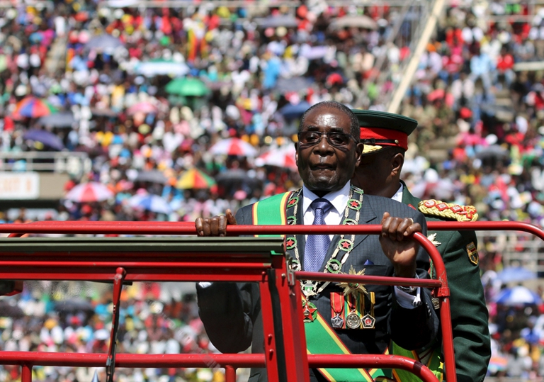 津巴布韦庆祝第36个独立日 总统出席仪式（高清组图）