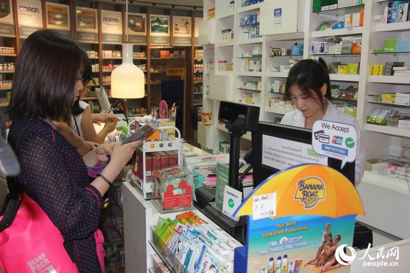 微信支付涵盖泰国各个角落 “不带钱包”成中国游客新标签