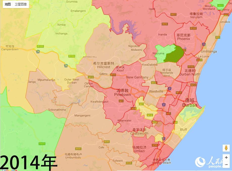 中国人口分布_南非的人口分布情况
