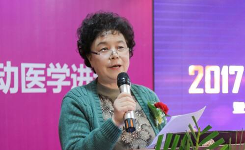 甘肃玛丽亚妇科医院院长杨春秀女士讲话