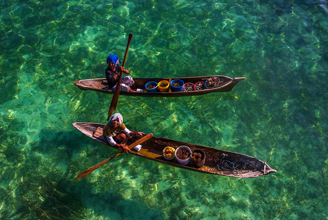 古老的海洋游牧民族 水上巴瑶族的生活