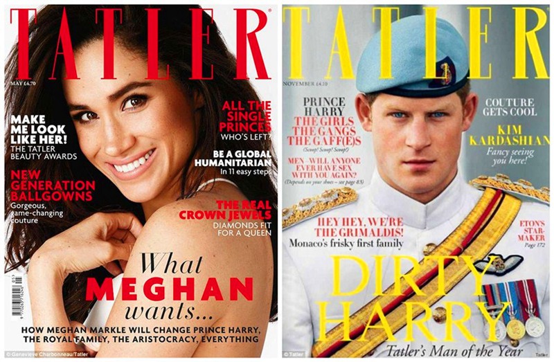 哈里王子未婚妻登Tatle杂志封面 盘点那些封面上的英王室面孔