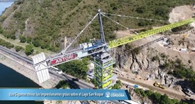 中联重科塔机参与建设的瓦力安特大桥是目前世界上最大的全预制混凝土结构大桥。大桥横跨圣罗克湖，全长310米，主拱圈跨度140米。该大桥是连接阿根廷首都到科省的重要通道，也是预制工艺建桥的一次重大进展。