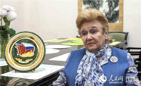 俄中友好协会第一副主席加林娜・库利科娃。记者 屈海齐摄