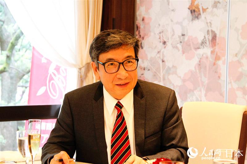 全国政协委员、中国日本学会常务副会长高洪致辞。（李沐航 摄）