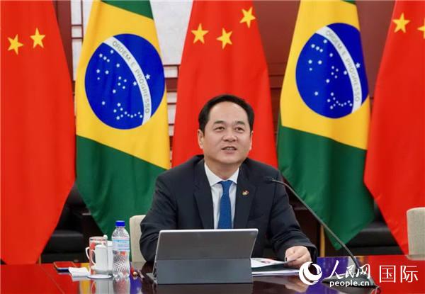 杨万明大使与巴西商业领袖组织在线交流
