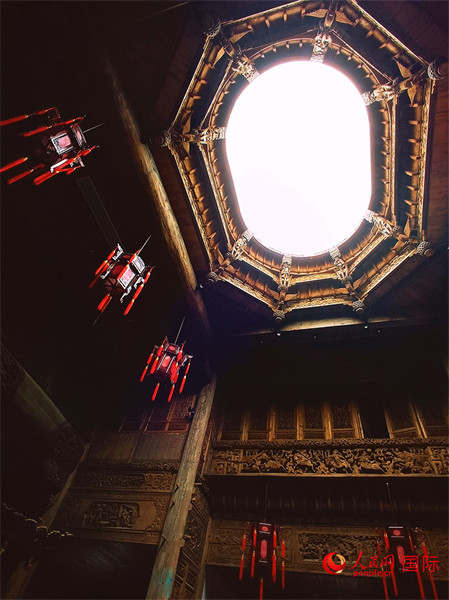 考亭古街古建筑内部天井。人民网 亚瑟夫 摄