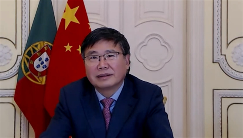 中国驻葡萄牙大使赵本堂致辞。主办方供图