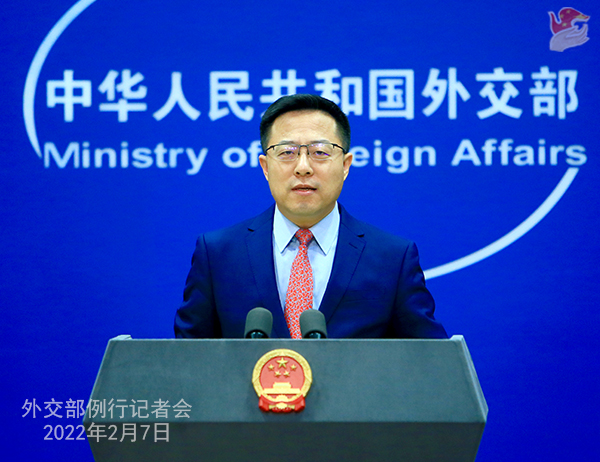 外交部：北京冬奥会一定会为中国人民与各国人民搭建更多友好的桥梁、合作的平台