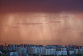 莫斯科乌云景观宛如大片
