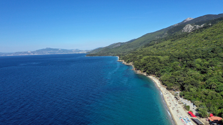 土耳其艾登海湾景观壮美 鸟瞰图宛如人间仙境