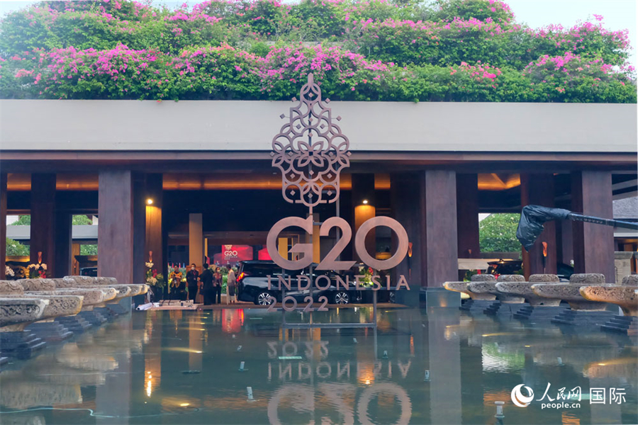 11月13日，印度尼西亚巴厘岛阿普尔瓦凯宾斯基酒店，该酒店是二十国集团（G20）领导人第十七次峰会主会场。G20领导人第十七次峰会将于今年11月15日至16日举行，主题是“共同复苏、强劲复苏”。人民网 钟文兴摄