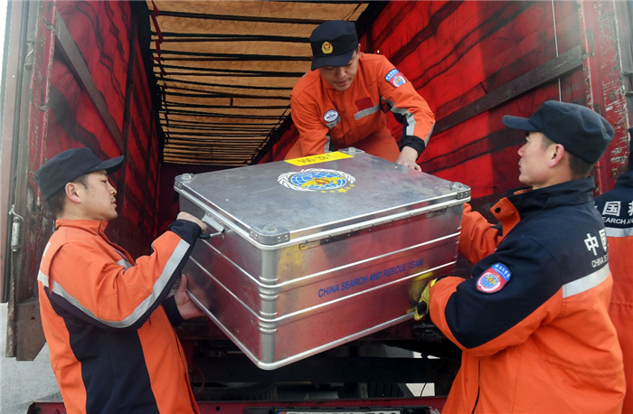 中国救援队圆满完成赴土耳其救援任务拔营返程。应急管理部新闻司供图