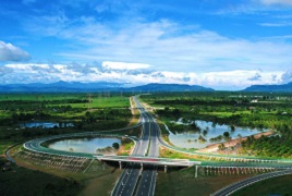 柬埔寨金港高速公路掠影