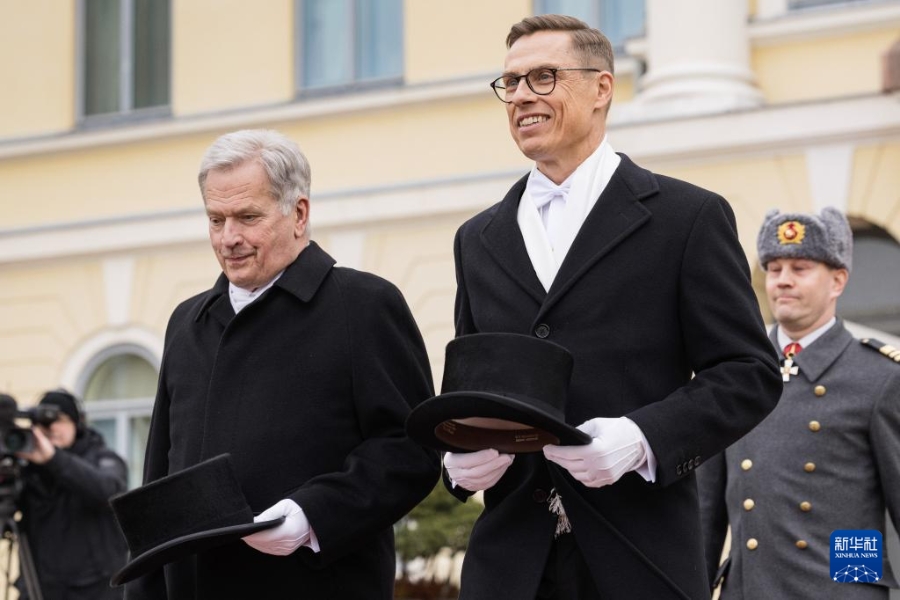 芬兰新总统斯图布宣誓就职