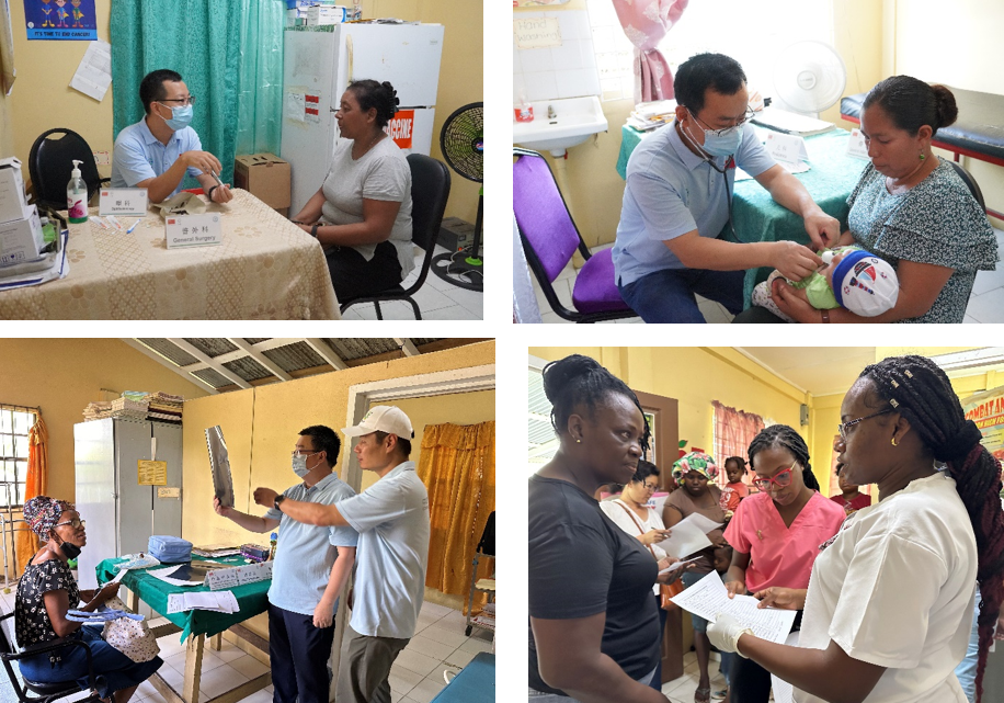 中国援圭医疗队与西德梅拉拉地区医院开展联合义诊活动