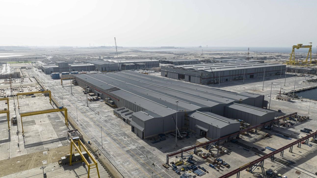 沙特国王港项目厂房一景。山东电建供图