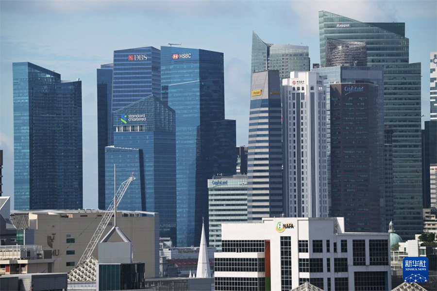 这是5月23日拍摄的新加坡市区建筑。新华社发（见摄）