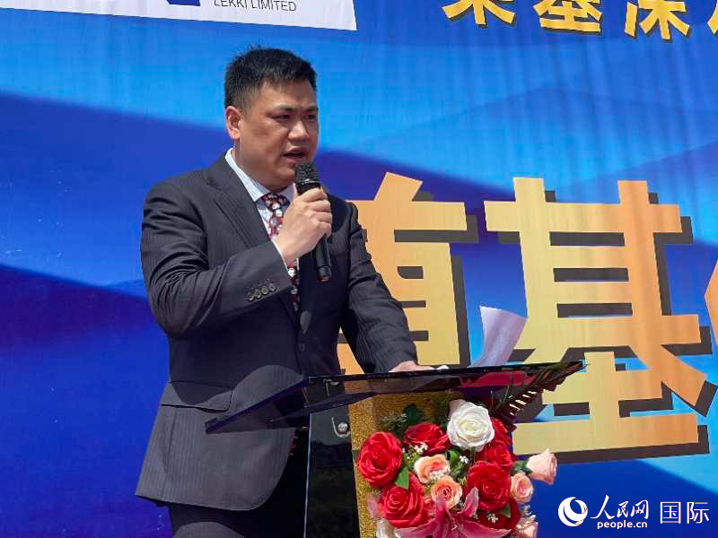 中国和联有限公司董事长李辉讲话 人民网记者 姜宣摄