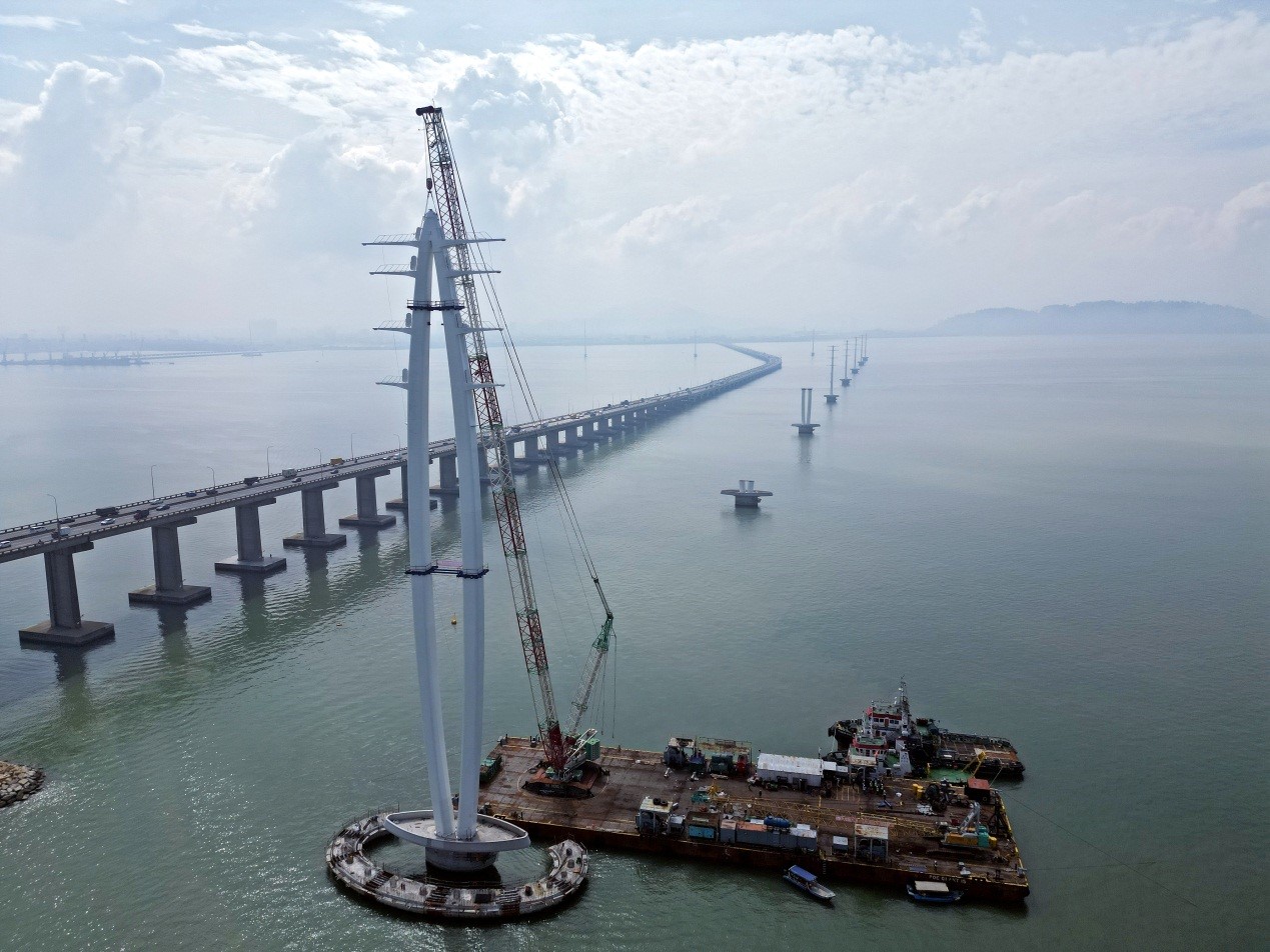 项目施工现场。中国港湾供图
