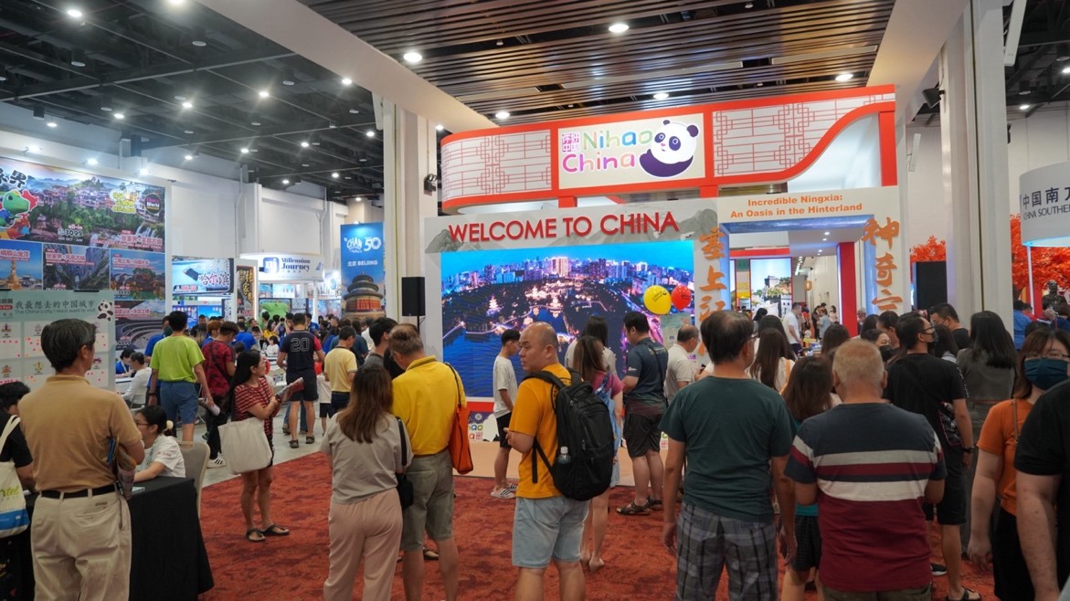 吉隆坡中国文化中心“你好！中国”展台。 吉隆坡中国文化中心供图