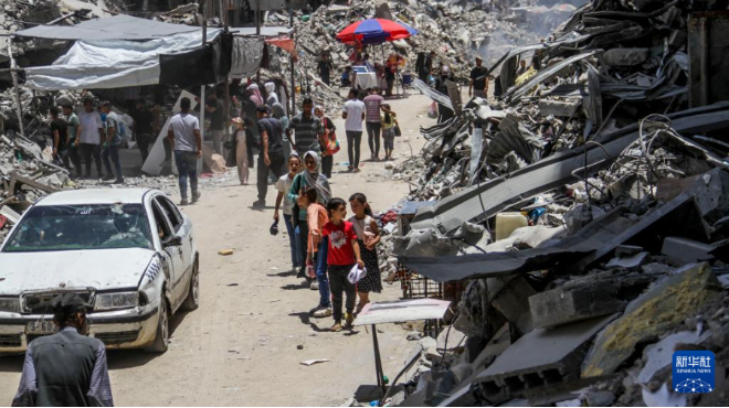 加沙地带：废墟间的集市