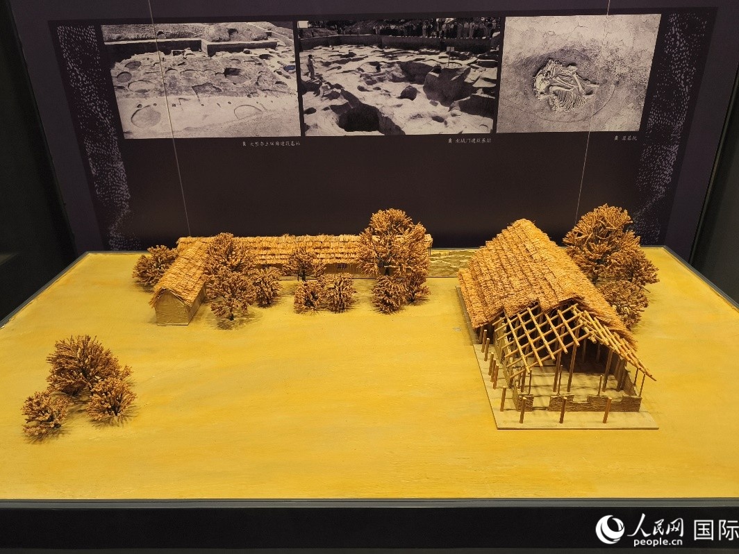 二里头夏都遗址博物馆展厅一角。人民网记者 鲁扬摄