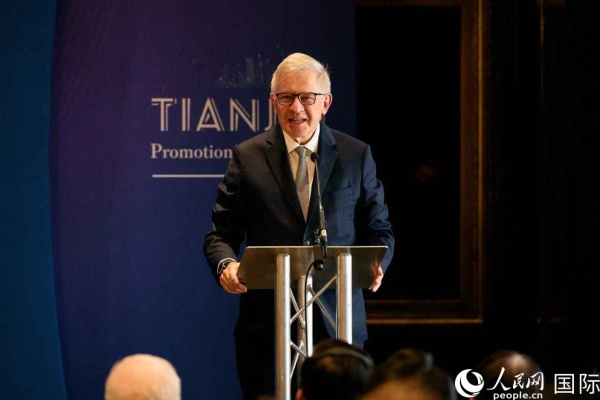英中贸易协会主席古沛勤发表演讲。杨浩鹏摄