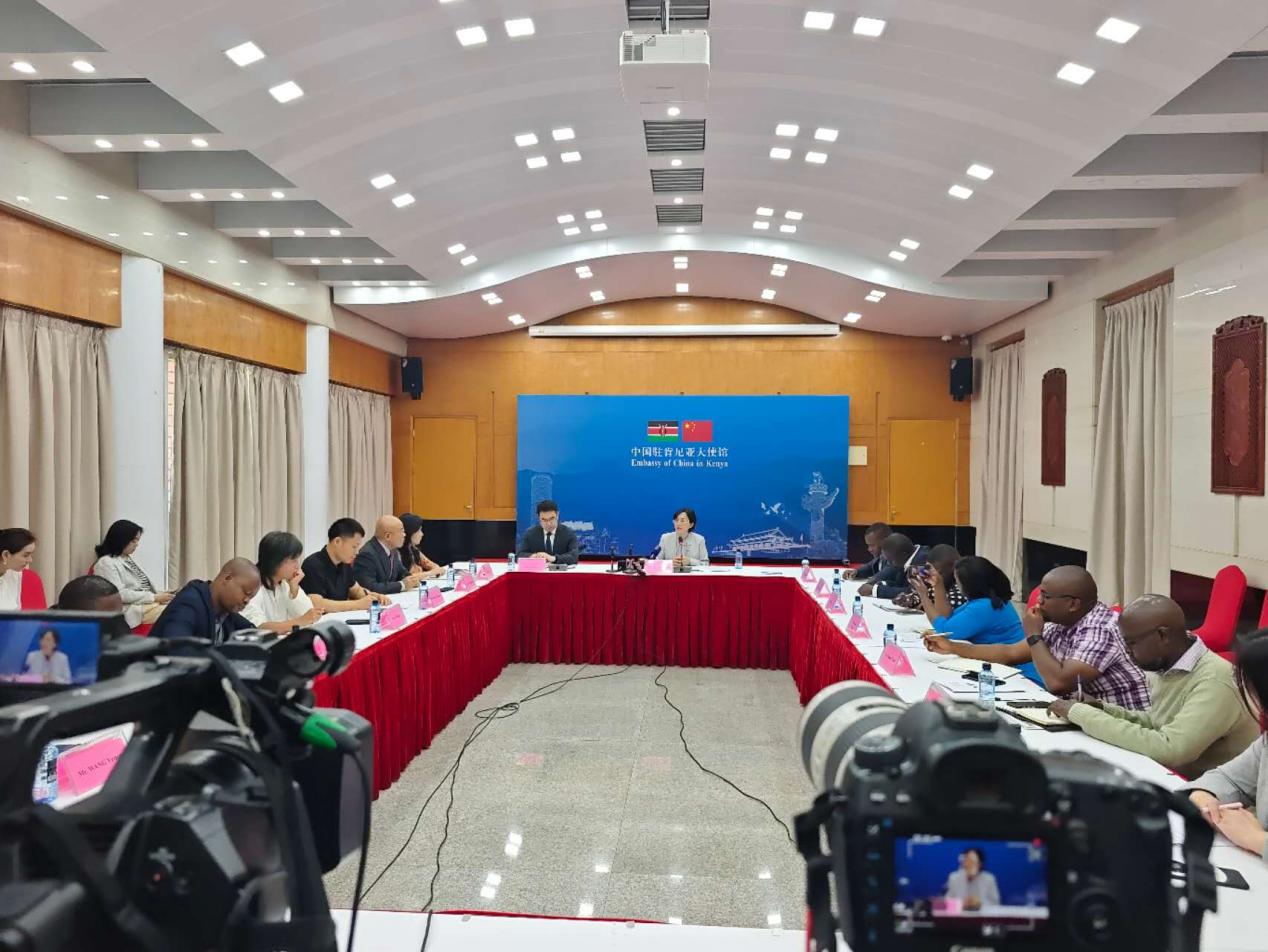 媒体吹风会现场。驻肯尼亚大使馆供图