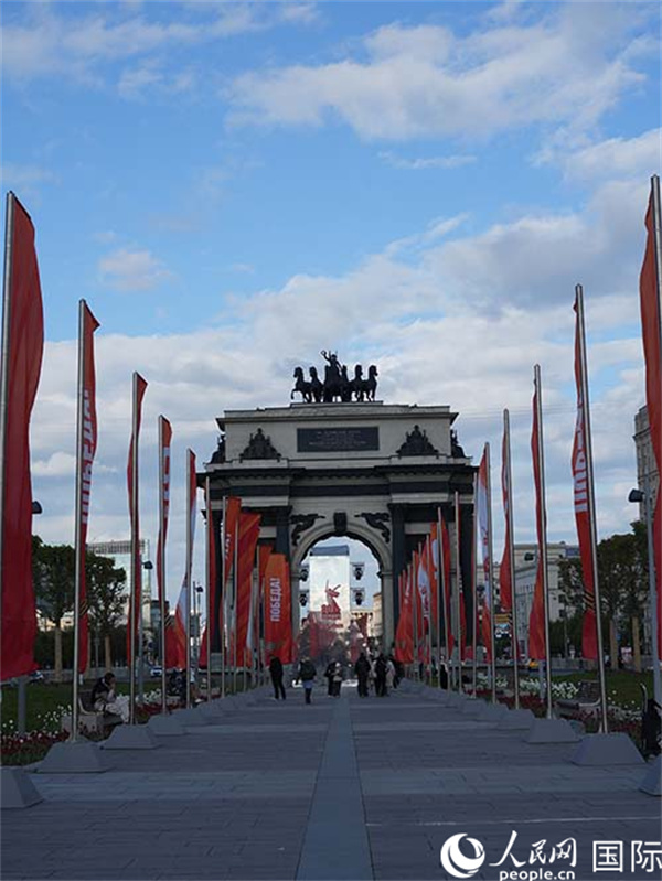 胜利公园一景。实习生武荣
