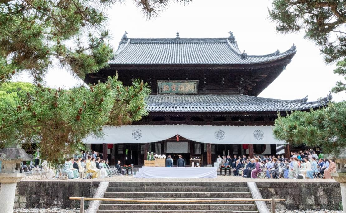 煎茶道联盟大会献茶仪式。中国驻大阪旅游办事处供图
