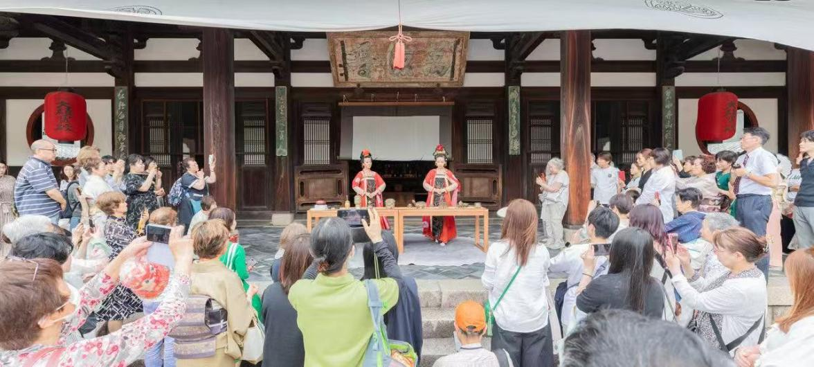 宫廷唐茶。中国驻大阪旅游办事处供图