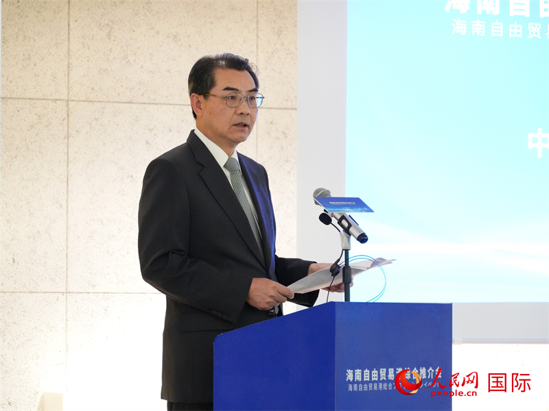 中国驻日本大使吴江浩致辞。人民网 许可摄